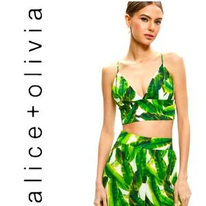 - Alice + Olivia  Carli tie back bra Top- size 6